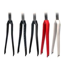 Forcella anteriore bici strada 700C fibra di carbonio forcella rigida ricambi bici diametro 28,6mm