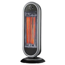 Stufa al Carbonio 900w Due potenze 450/900w Oscillante Sensore Antiribaltamento