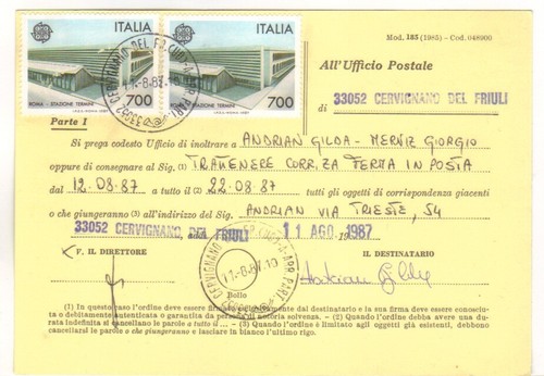 Richiesta fermo posta - di,