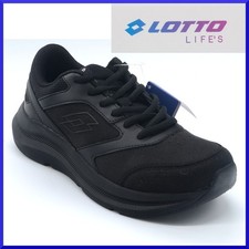 Scarpe da ginnastica uomo Lotto sportive running nere sneakers sport palestra in