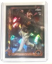 2025 Topps Chrome Sapphire Hayden Birdsong [NERO] /10 San Francisco Giants #138