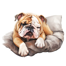 5 adesivi auto Bulldog inglese
