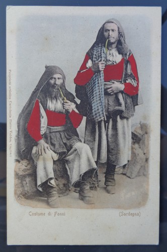 Cartolina costume sardo non - cartolina,