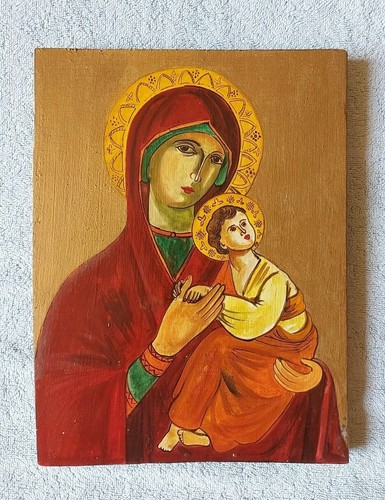 Icona maria madonna bambino - maria,