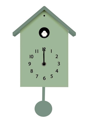 Orologio cucu verde con - orologio, a