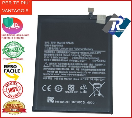 Batteria bn46 per - per, redmi