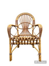 Poltrona bambù midollino - midollino, anni