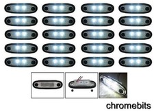 20x White LED Flush Side