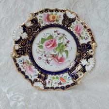 Splendido vassoio per torte da vetrina di Samuel Alcock c1830 Antico piatto