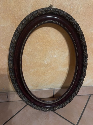 Vecchia cornice ovale - vecchia,