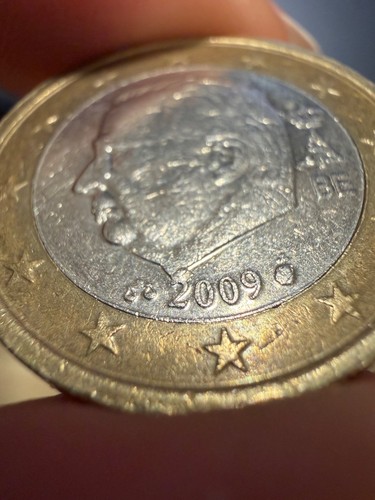 Moneta euro rara belgio - da, 2