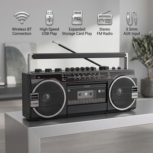 Boombox radio lettore - boombox,