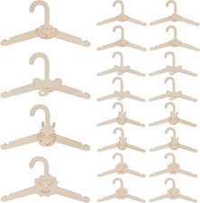 20 Pezzi Grucce Neonato Legno, Appendiabiti per Bambini Con Motivi Di Animali, A