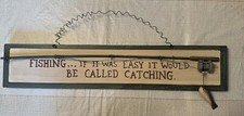 Wooden Fishing Theme Sign 20 x