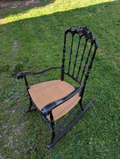 Sedia a dondolo Chiavarina NERA: SUPER AFFARE