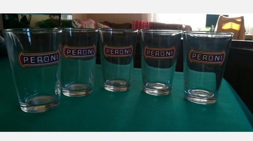 Bicchieri vetro birra peroni - bicchieri,