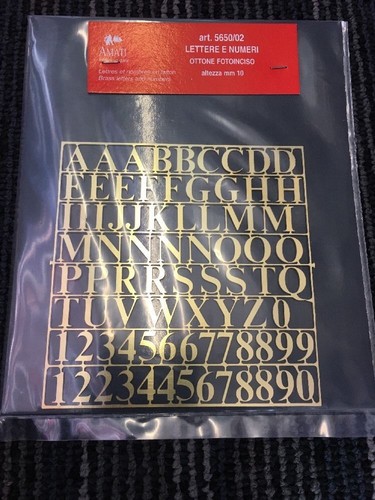 Amati lettere numeri in - amati,