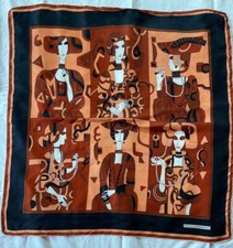 Foulard en soie vintage Manolo