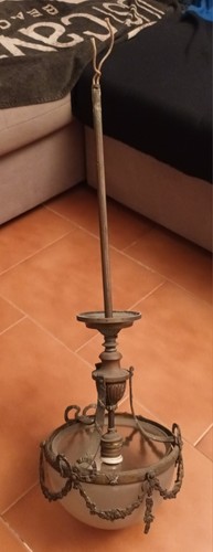 Lampadario liberty vetro - vetro, e
