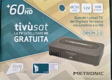 DECODER HD TIVÙSAT SATELLITARE COMPLETO DI SCHEDA METRONIC