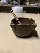 mortaio in ottone epoca