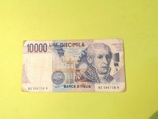 BANCONOTA DIECIMILA LIRE VOLTA