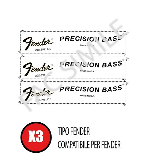 Decal tipo fender - fender, acqua