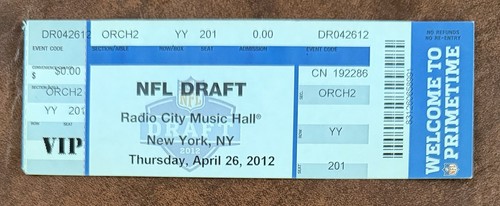 Biglietto nfl draft - draft, 1