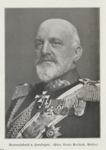 Generale oberst von heeringen - von,