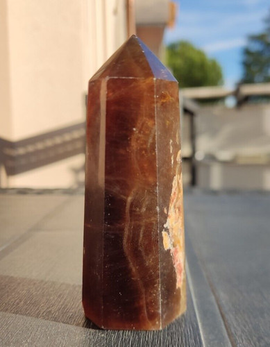 Obelisco cristallo fluorite - cristallo,
