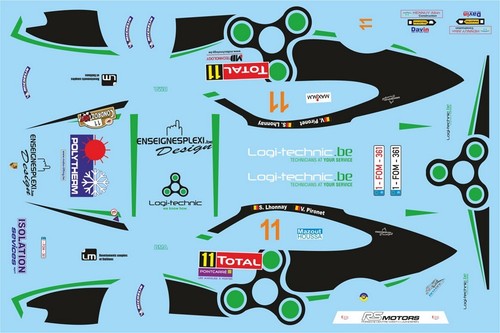 Decals porsche 911 11 - 1/43,