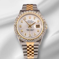 Rolex Datejust 36mm Yg / Acciaio 2.50ct Diamanti Bianco Quadrante Hidden