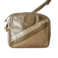 Borsa Tracolla Emilio Pucci In Pelle Marrone E Beige Originale