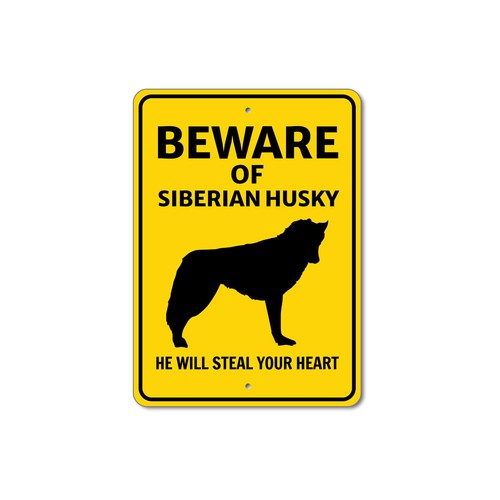 Insegna siberian husky cane - husky,
