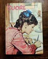 Libro CUORE E. De Amicis Bartoli 1965 RARO Illustrato Leggere Descrizione 