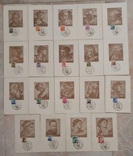 ITALIA 1961 MICHELANGIOLESCA SERIE COMPLETA FDC - 19 BUSTE ANNULLO PRIMO GIORNO