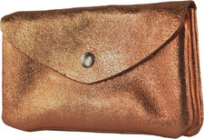 P11 Portafoglio Donna Pelle Portafoglio Portafoglio Medio Handmade in Italy, Bro