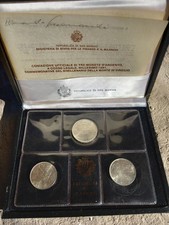 San Marino - Trittico di monete (argento) Morte di Virgilio, 1981