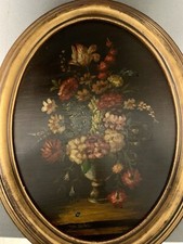 Coppia di quadri olio su tavola nature morte