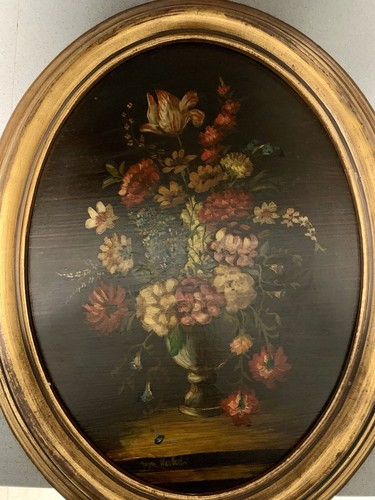 Coppia quadri olio - di, su