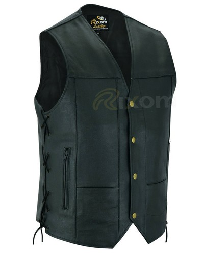 Gilet pelle motociclista - da,