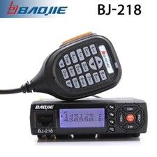 BAOJIE BJ-218 Mini radio mobile 25 W UV dual band 136-174 e 400-470 MHz radio FM