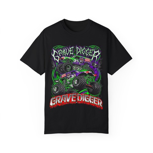 Shirt vintage grave digger - t-shirt,