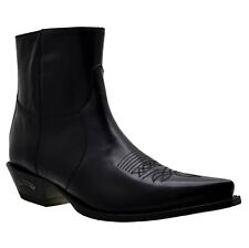 Stivali cowboy uomo Sendra 7826 pelle nera tacco cubano taglia 45