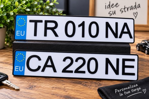 Targa miniatura personalizzata - targa,