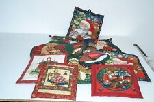 LOTTO DI VECCHIE PRESINE,GUANTI E SOTTOPENTOLA NATALIZI