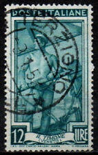 Timbro tondo TERZIGNO - NAPOLI 9. 1. 5.. 12 lire Italia al lavoro