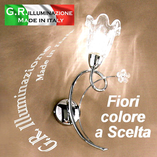 Applique moderna cromata - applique,