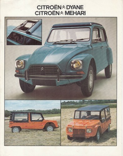 Citroen dyane mehari brochure - mehari,