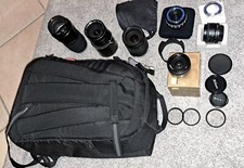 KIT VARI OBBIETTIVI, DAL GRANDANGOLO AL FISH EYE +ZAINO VALORE 1000 EURO